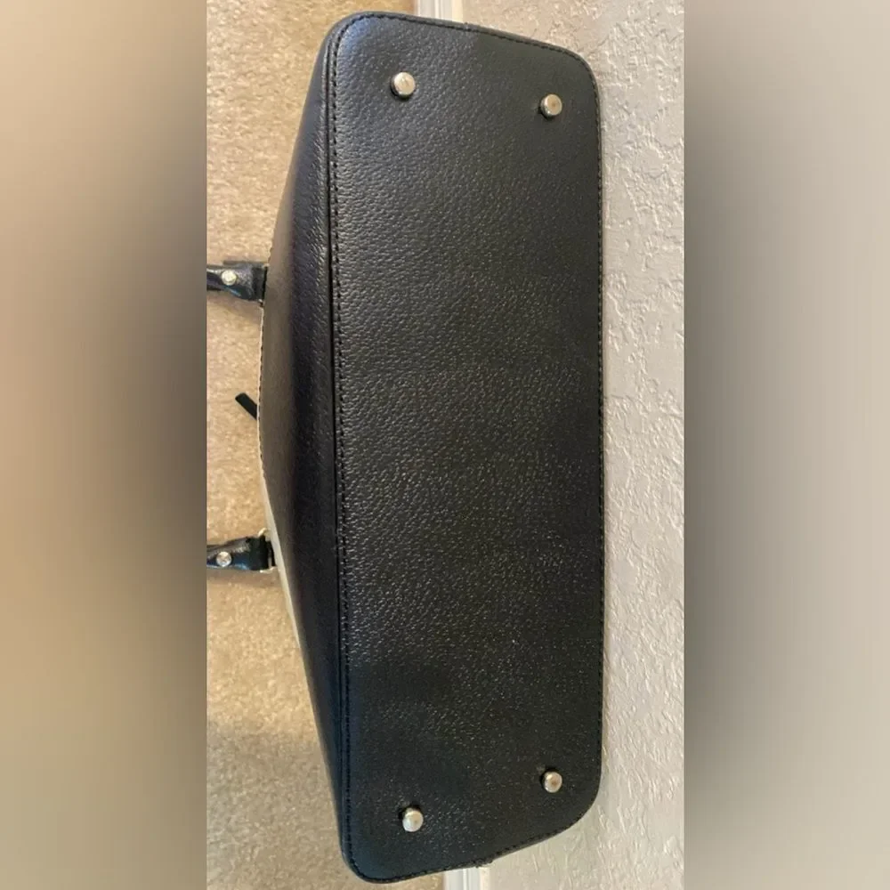 Kate Spade Black and Cream Satchel